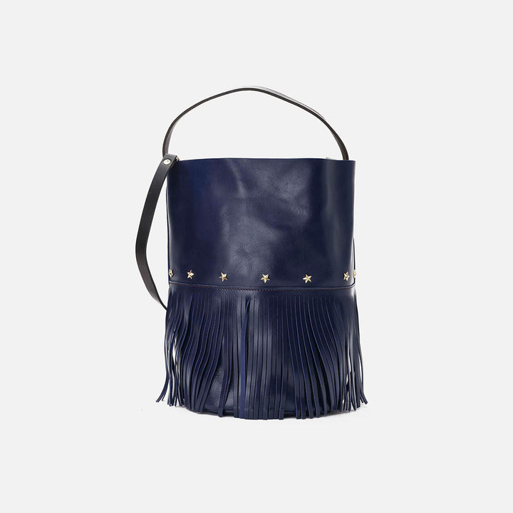 Bucket Fringes Night Blue