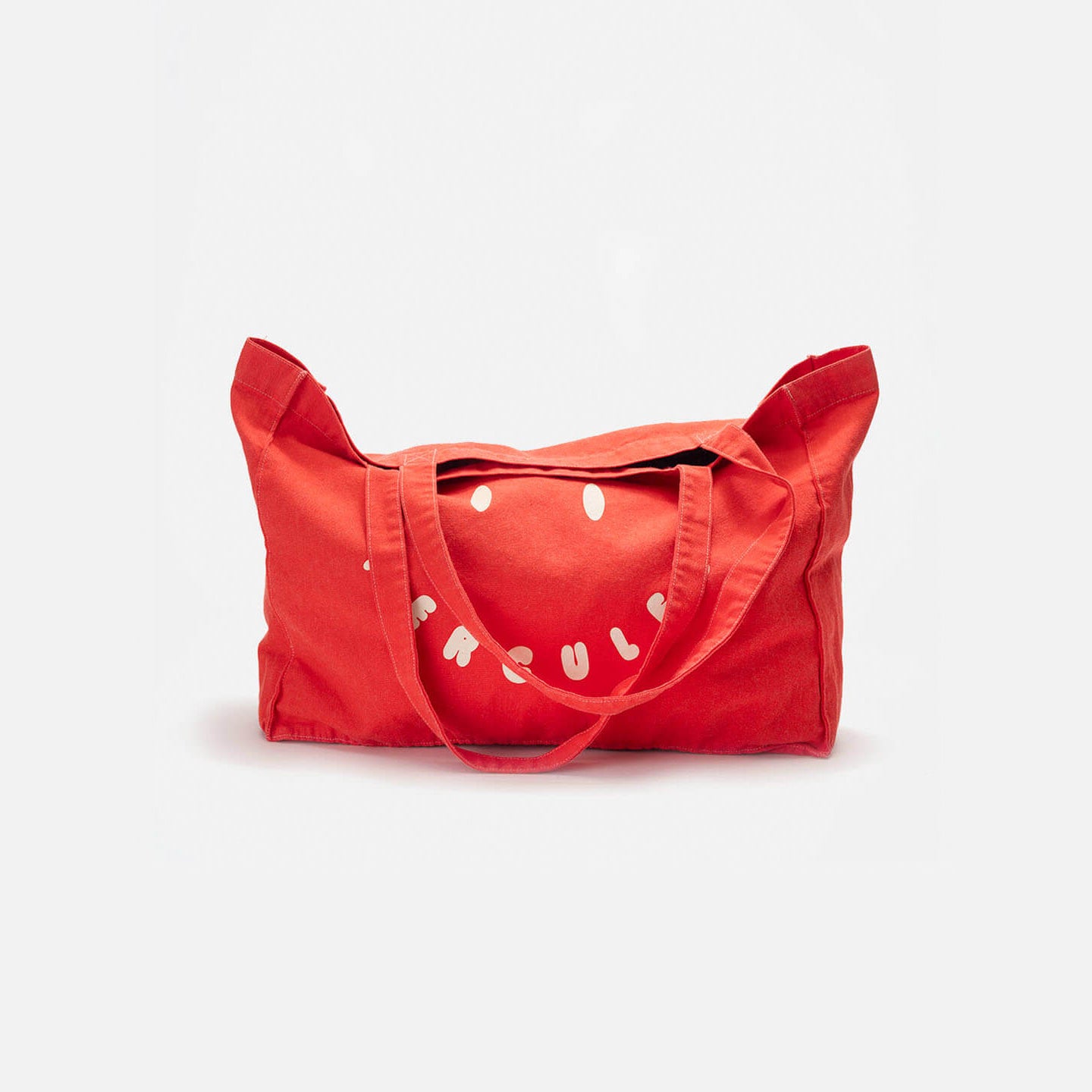 Canvas tote Smiley Rojo