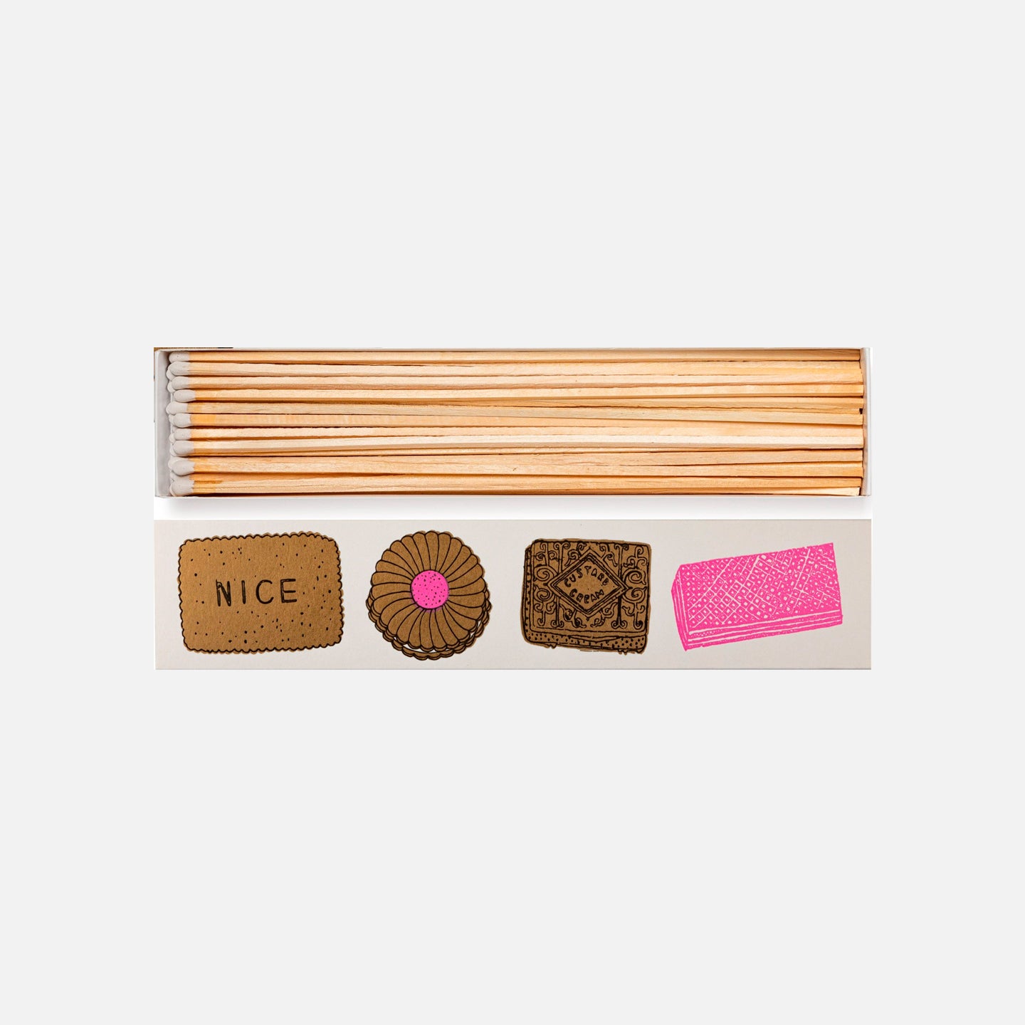 Caja alargada de cerillas Biscuit Matches