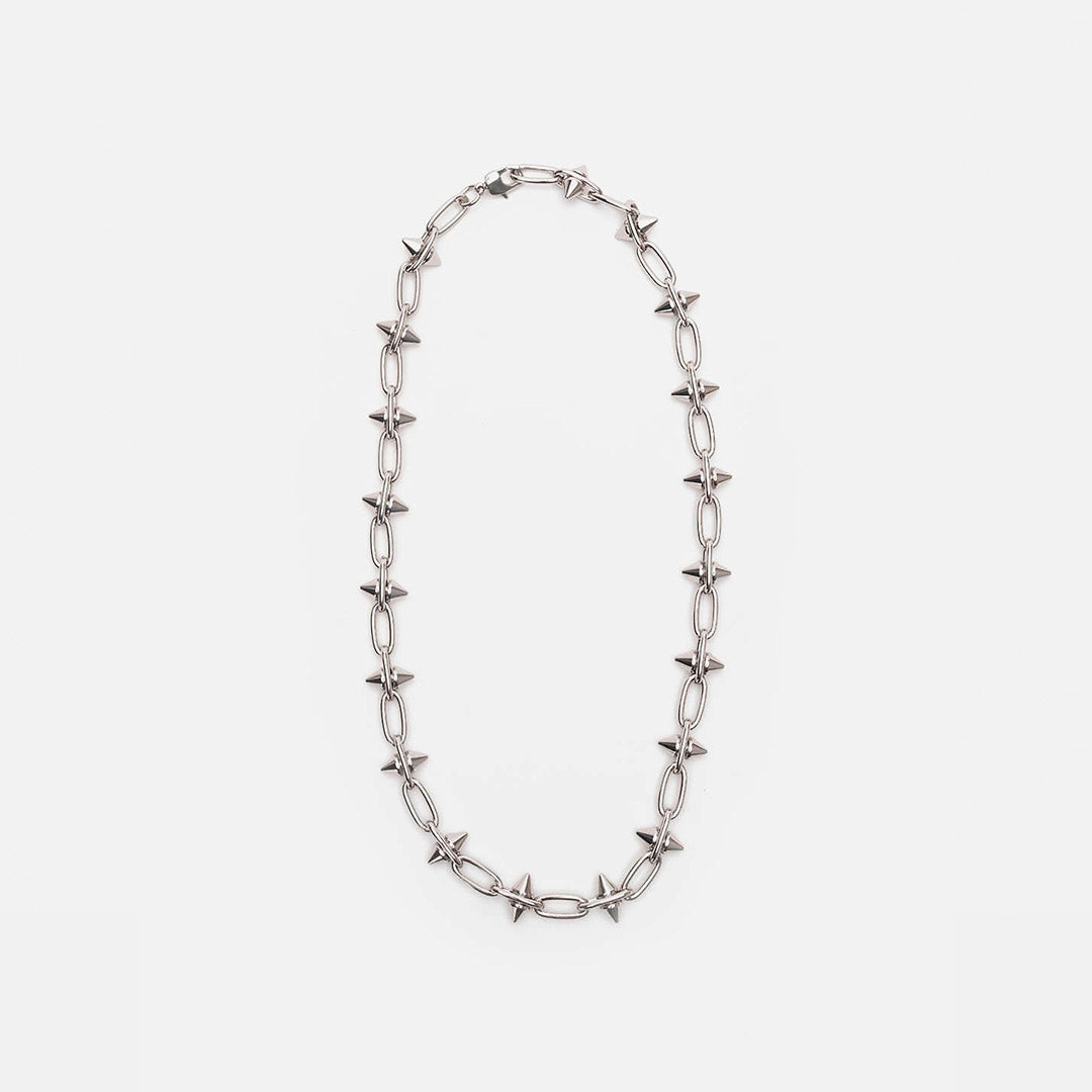 Collar spike plata