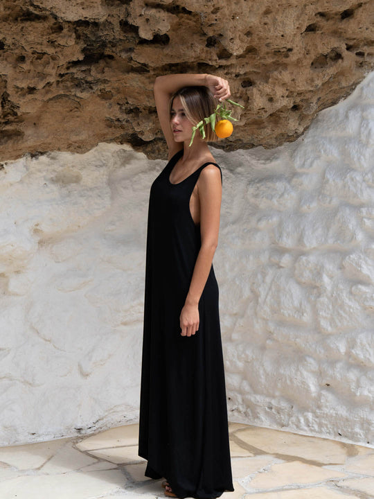 Vestido punto negro