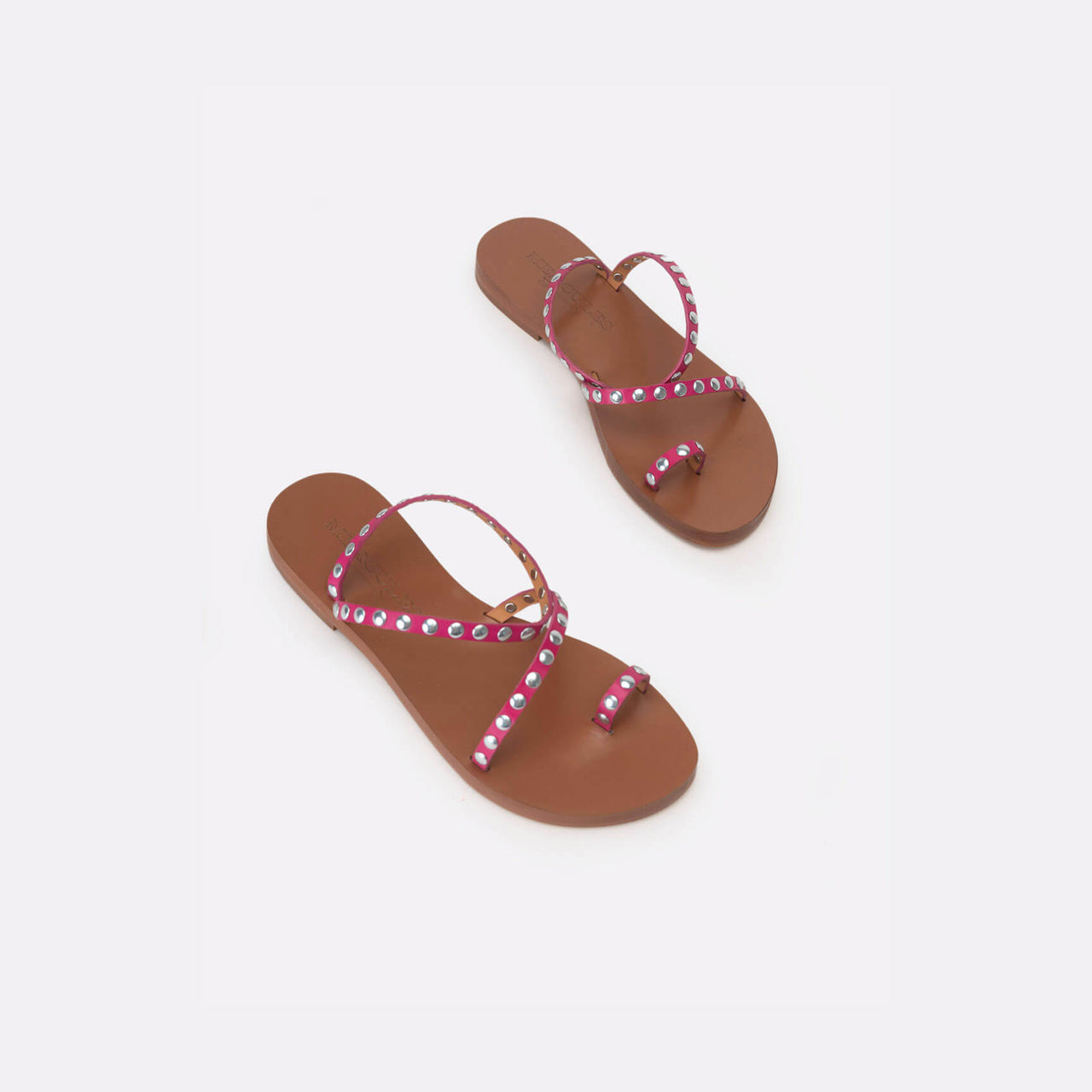 Sandalia Atenea Remaches Fucsia
