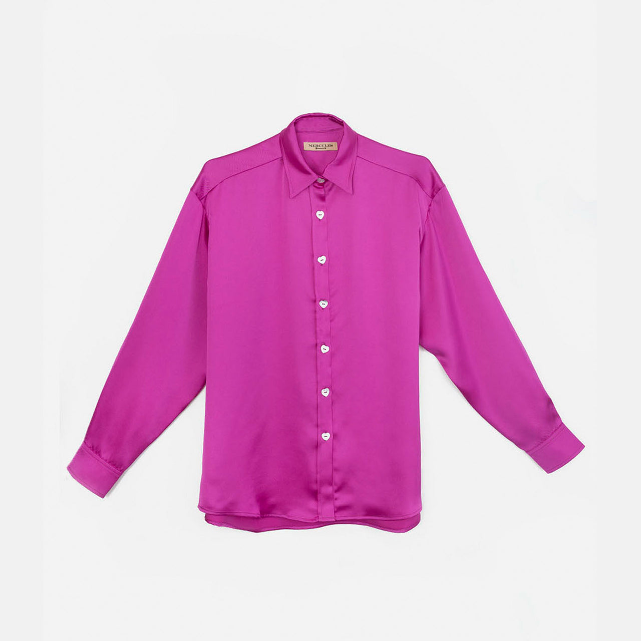 Blusa satén morado
