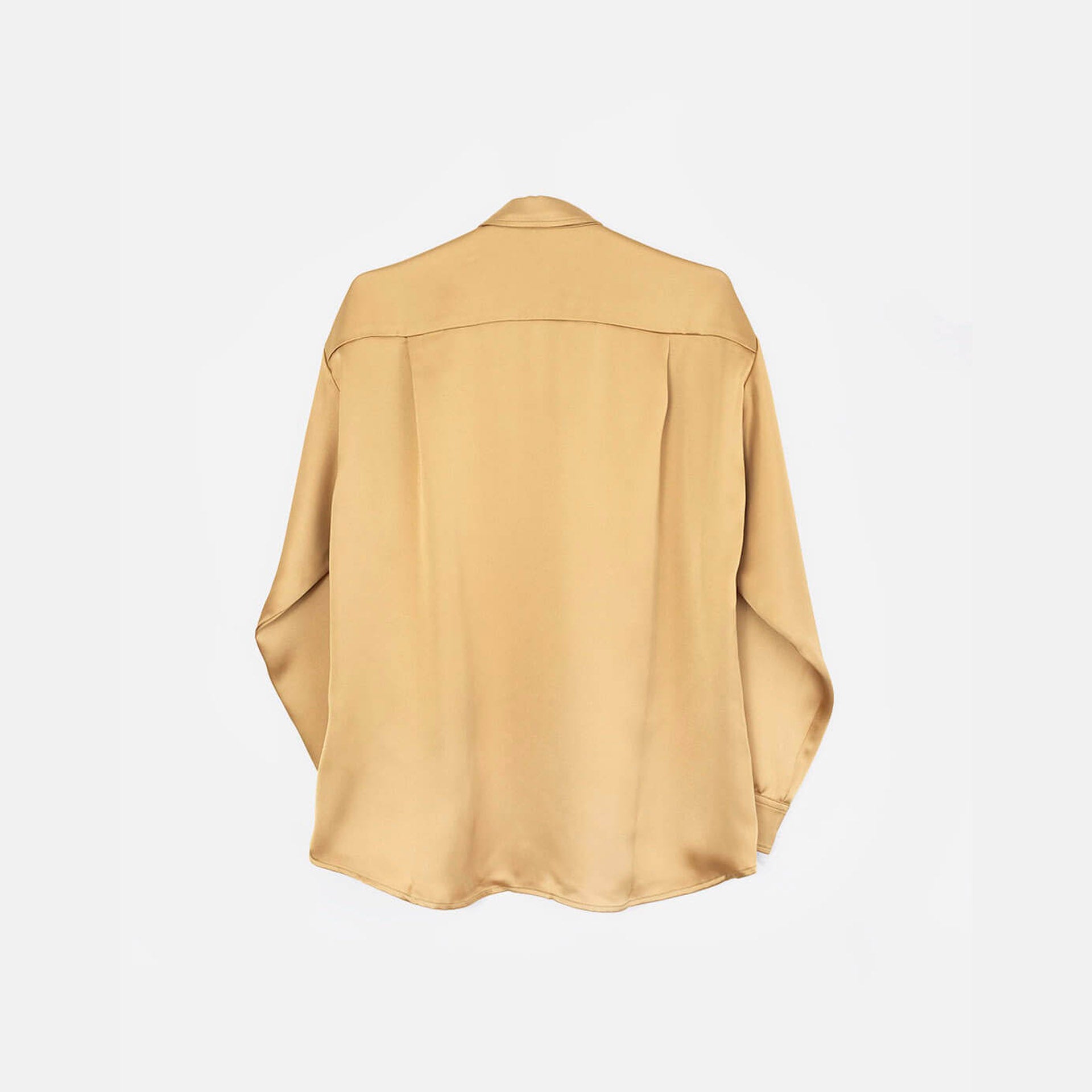 Blusa satén mostaza