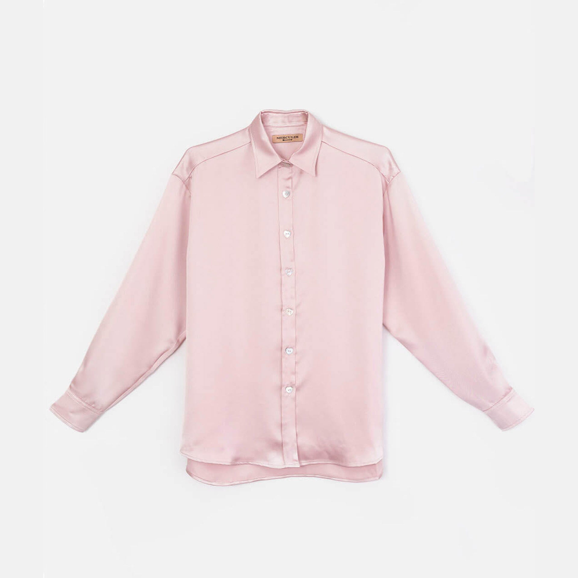 Blusa satén rosa