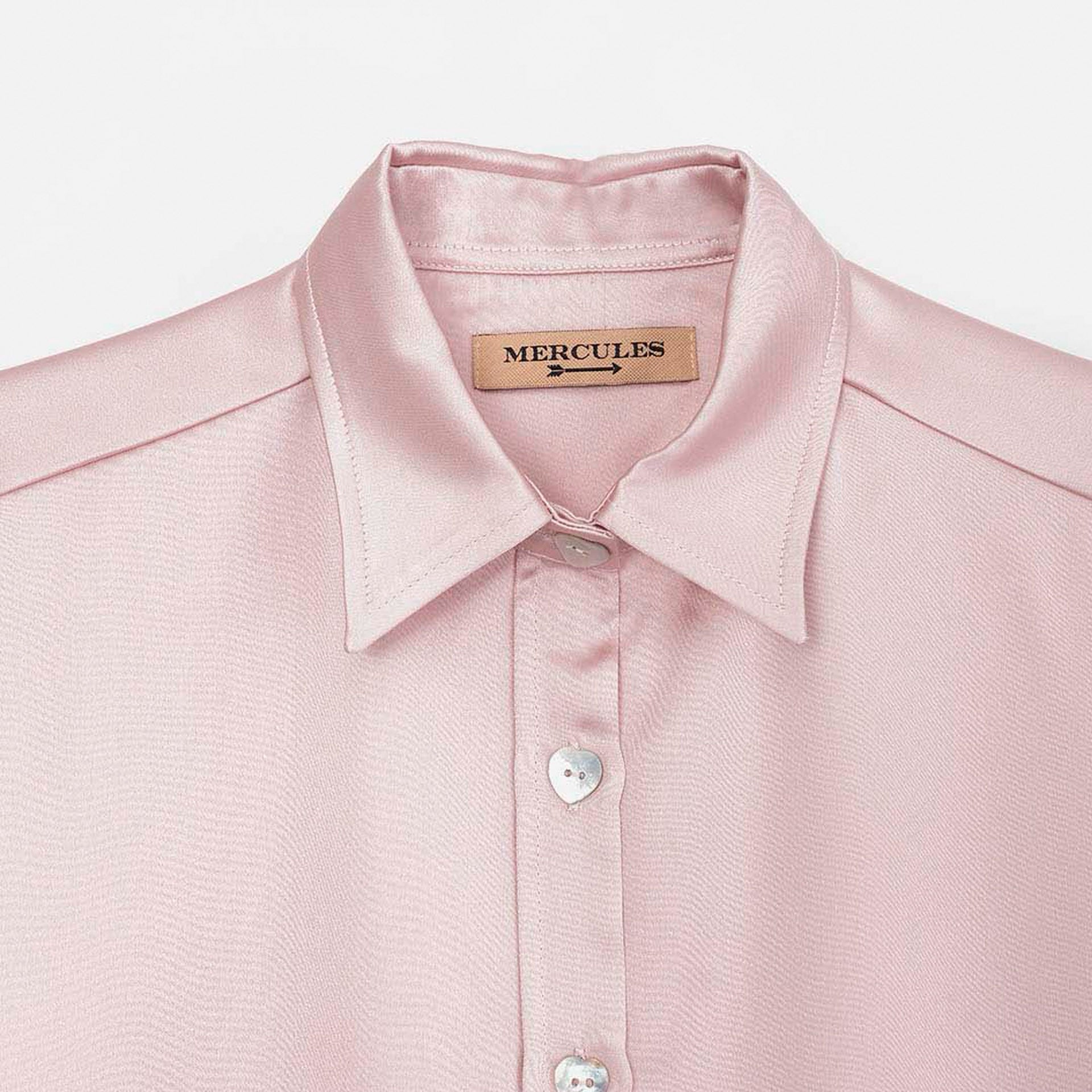 Blusa satén rosa