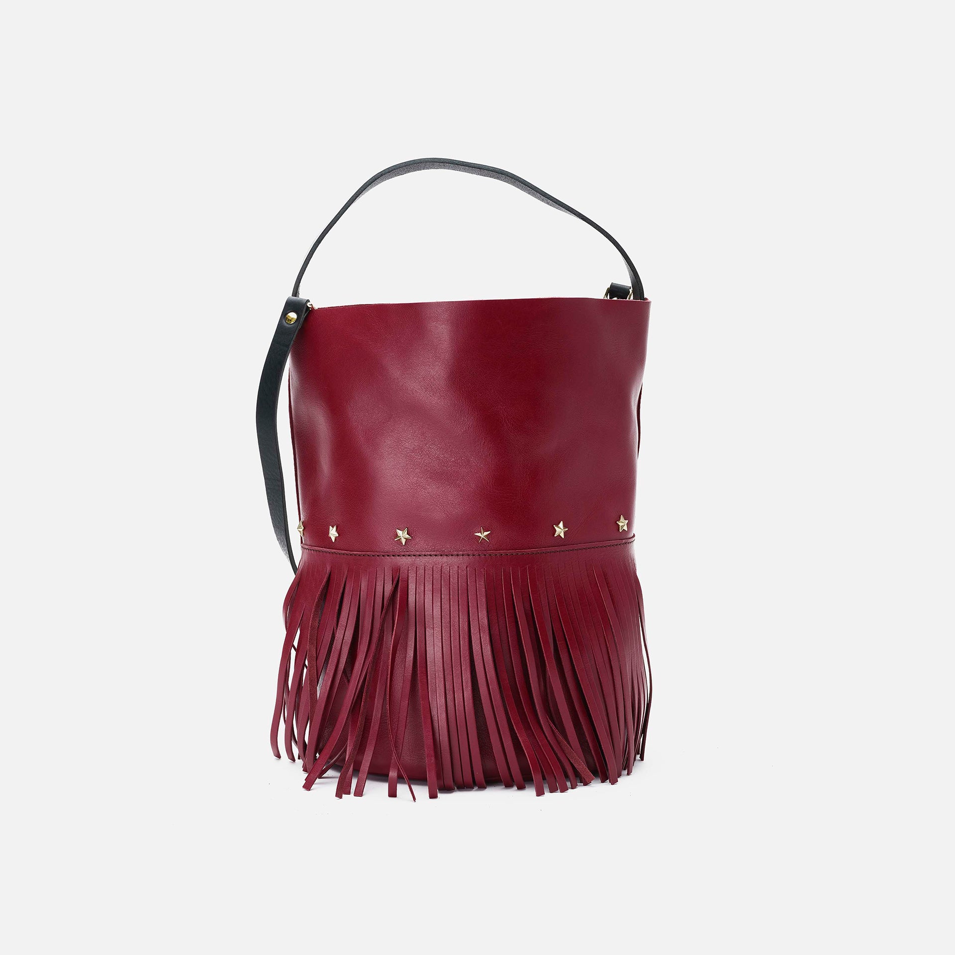 Bucket Fringes Burdeos