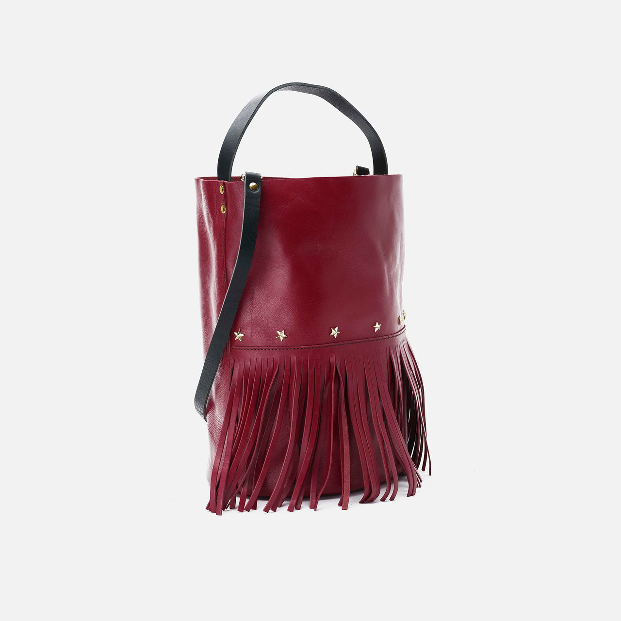 Bucket Fringes Burdeos