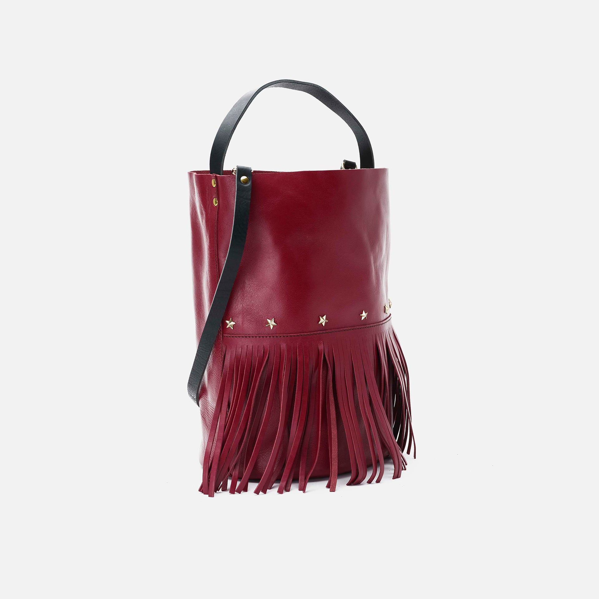 Bucket Fringes Burdeos
