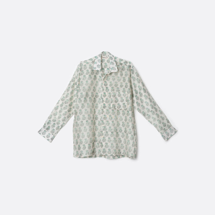 Camisa Flores Verdes