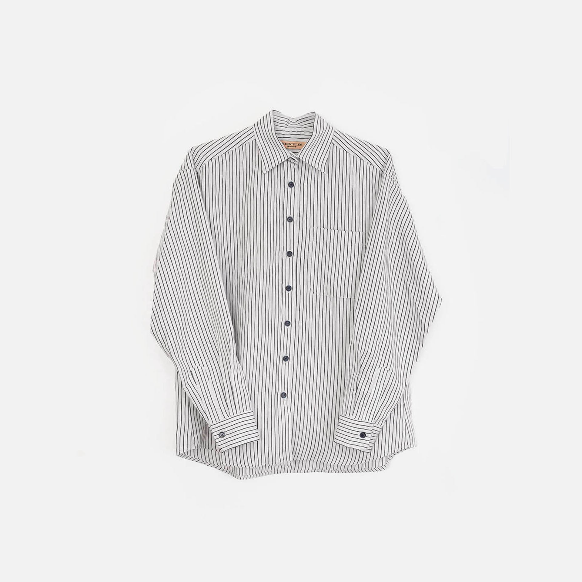 Camisa de rayas gris