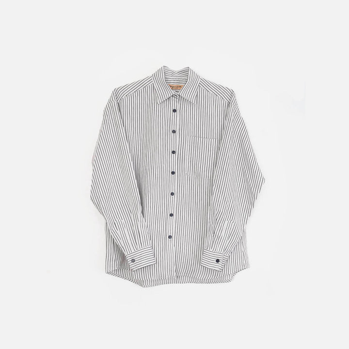 Camisa de rayas gris