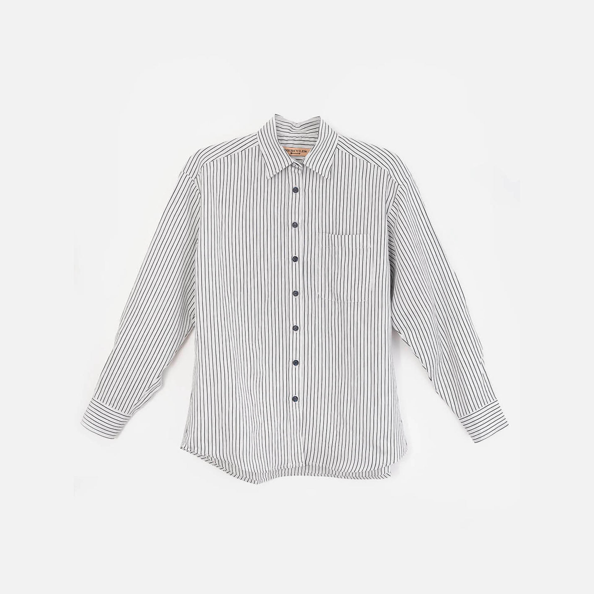 Camisa de rayas gris