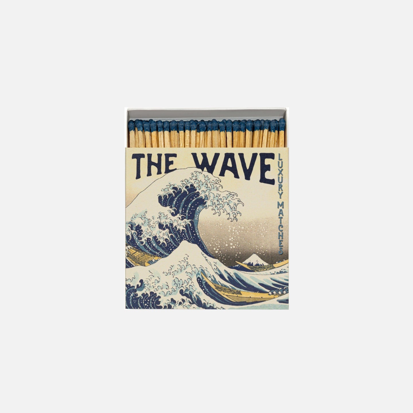 Caja cuadrada de cerillas Hokusai Wave