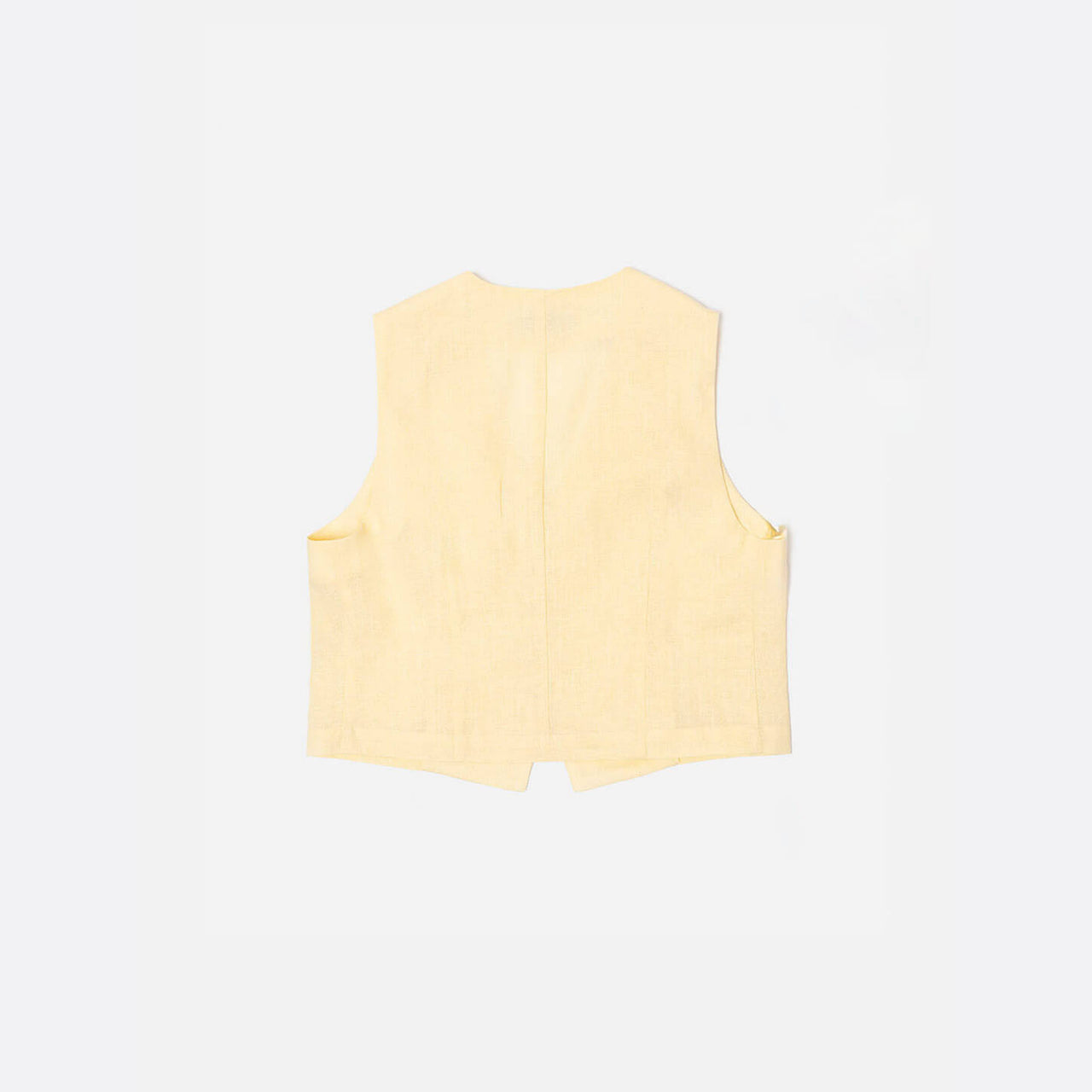 Chaleco lino amarillo