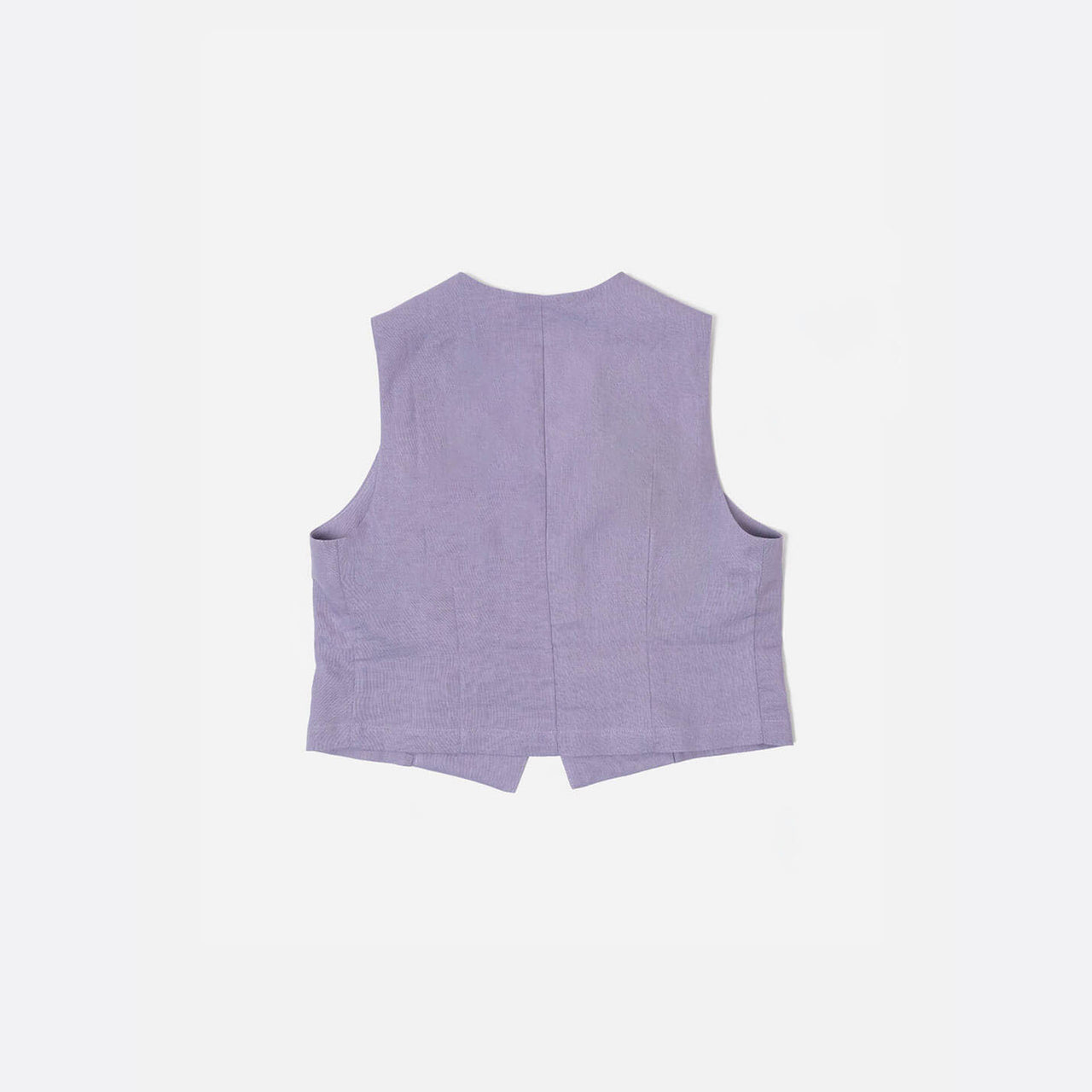 Chaleco lino lila