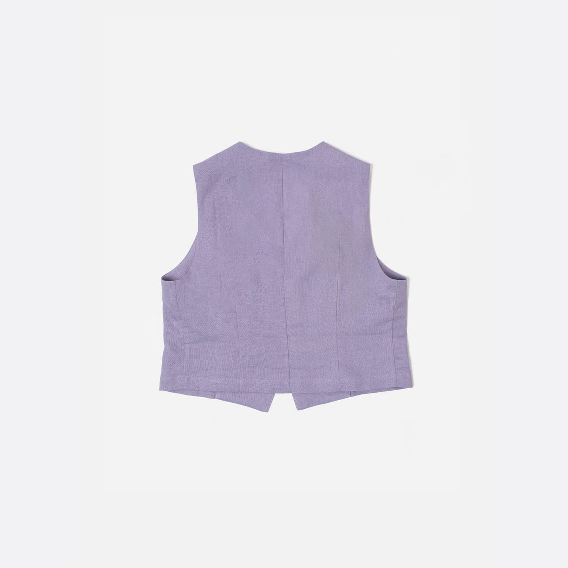 Chaleco lino lila