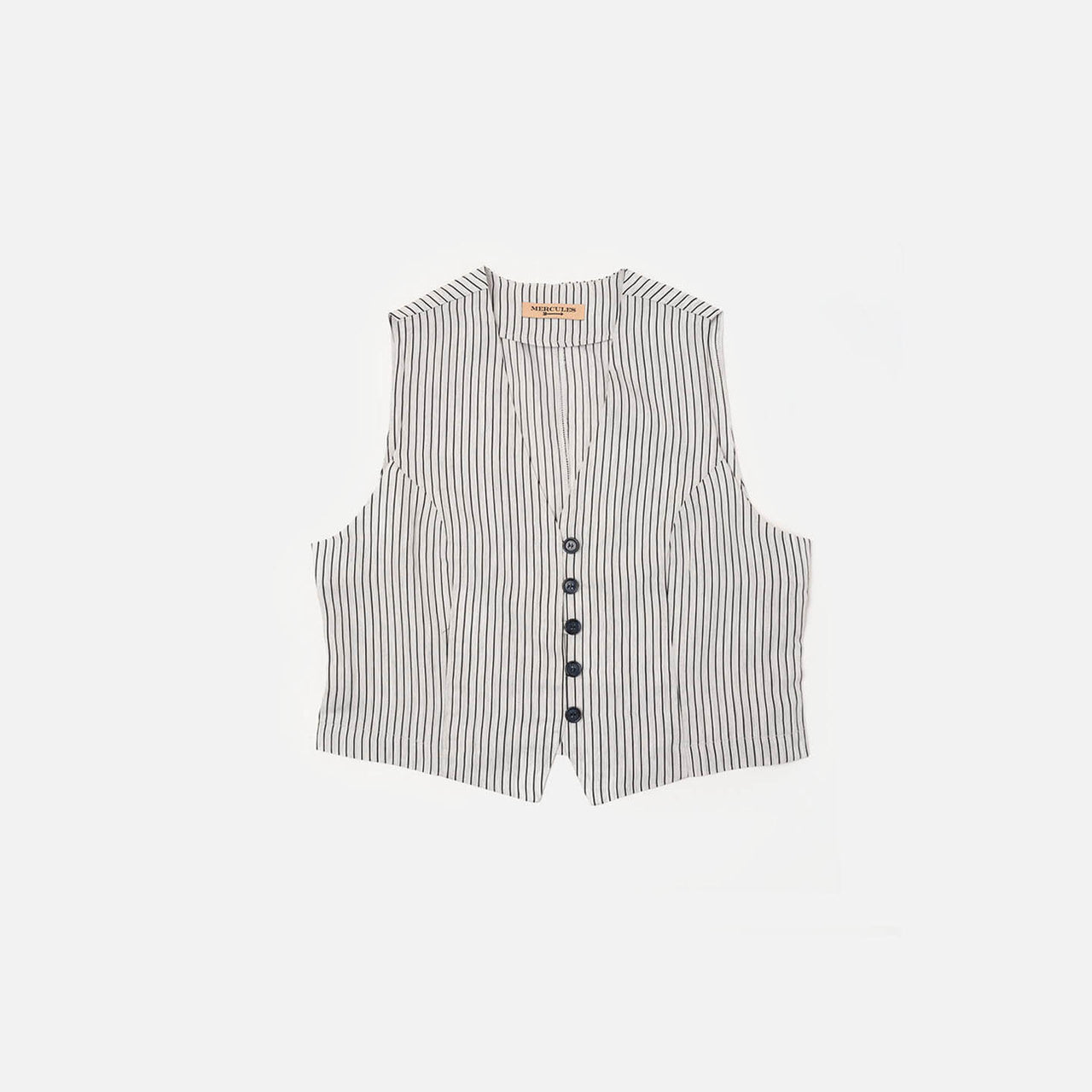 Chaleco de rayas gris
