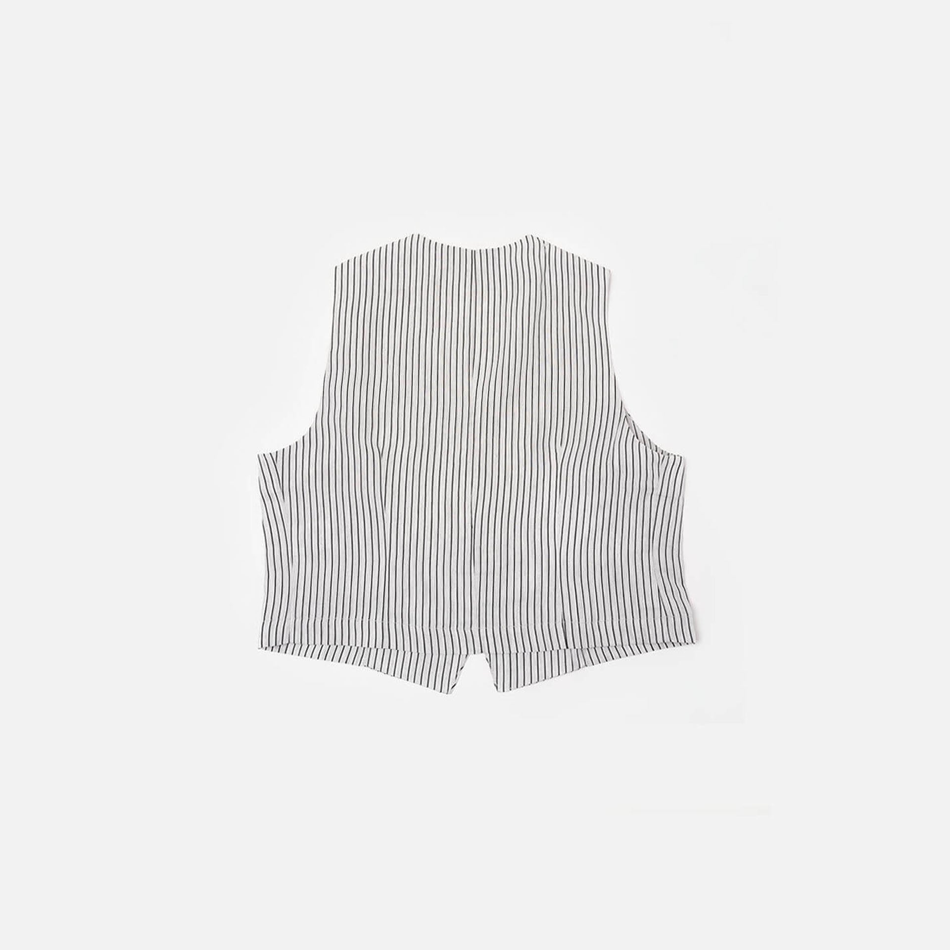 Chaleco de rayas gris