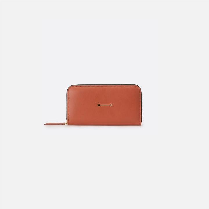Cartera Continental Grande Terracota