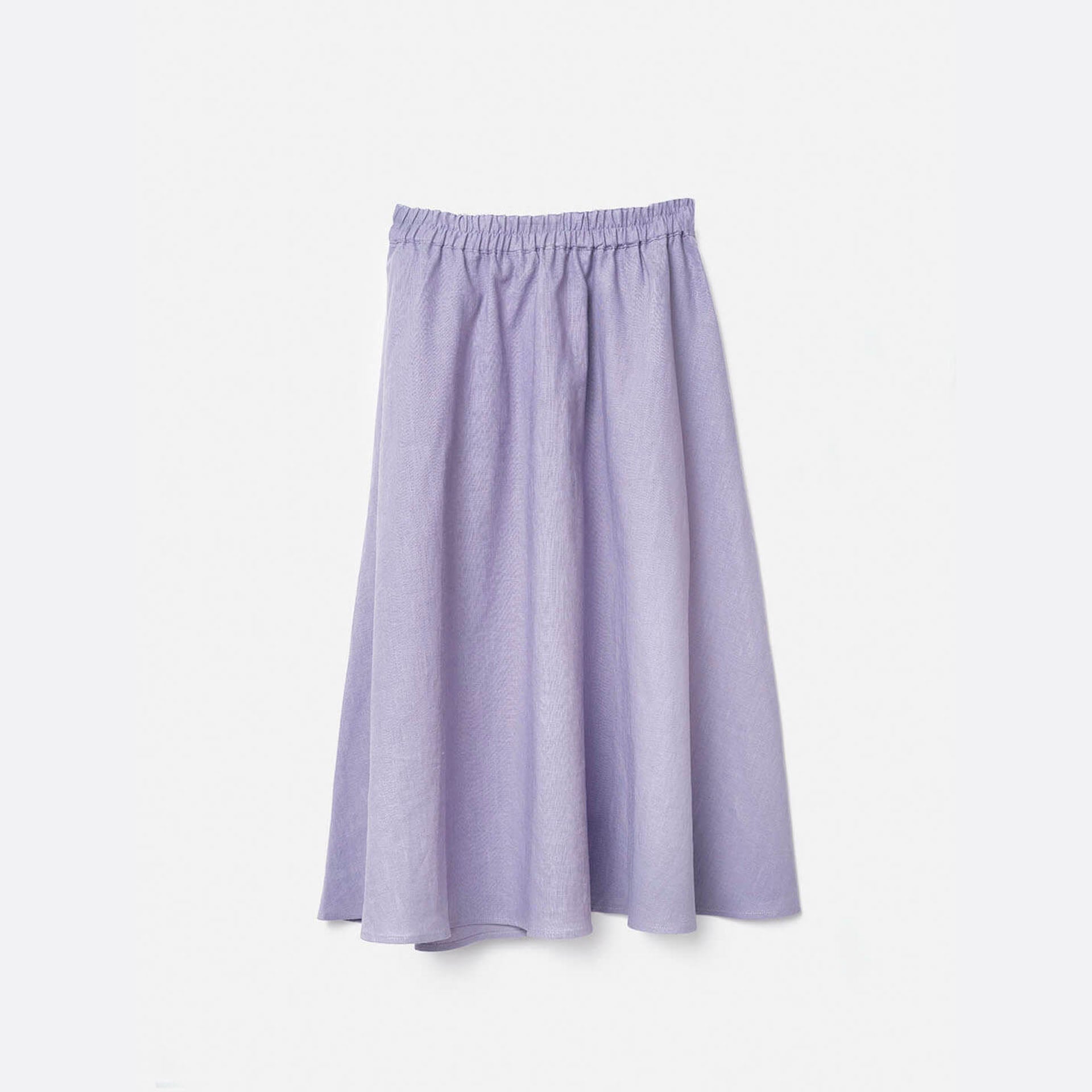 Falda lino lila