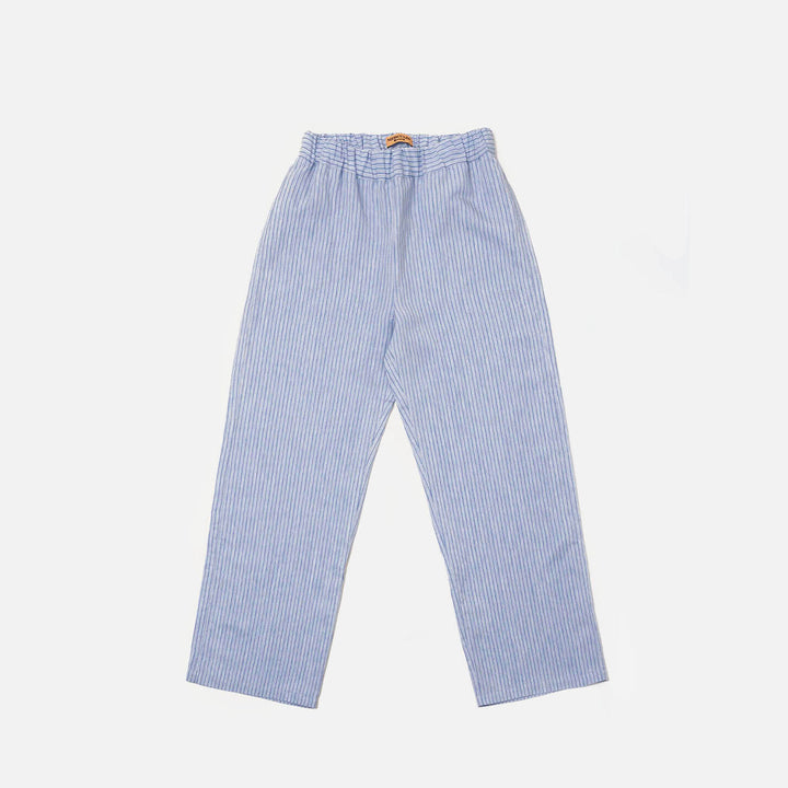 Pantalón de rayas azul claro