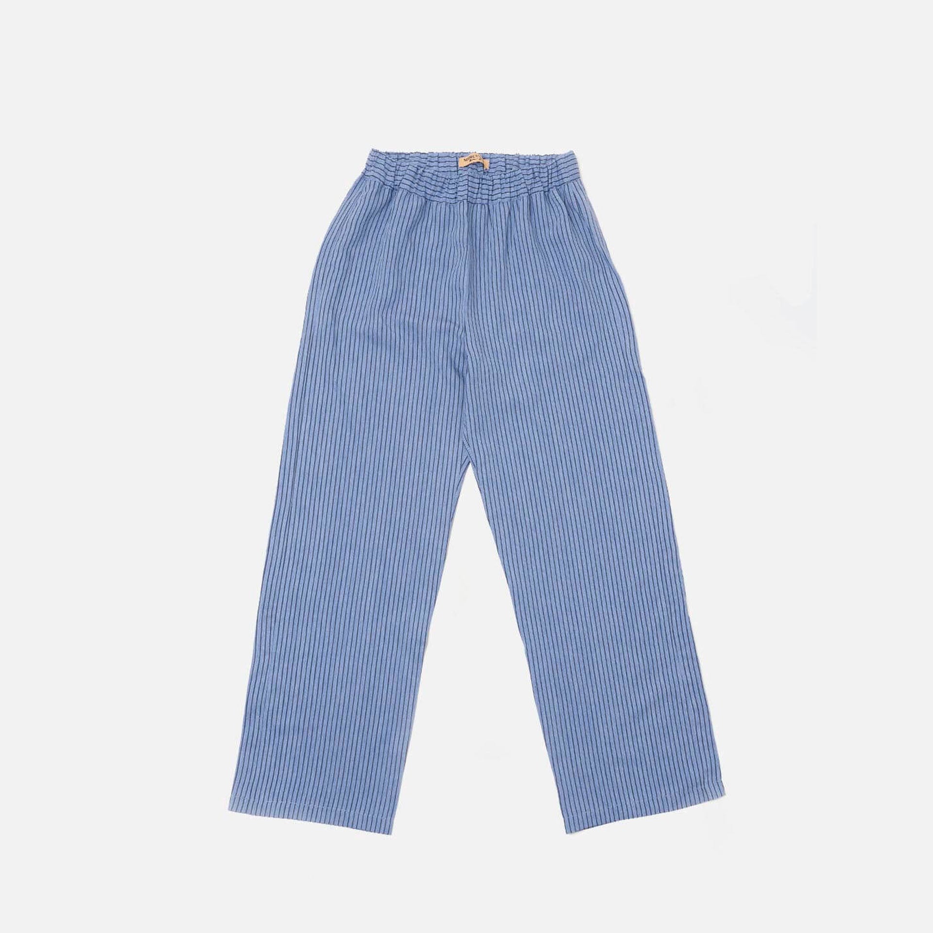 Pantalón de rayas azul oscuro