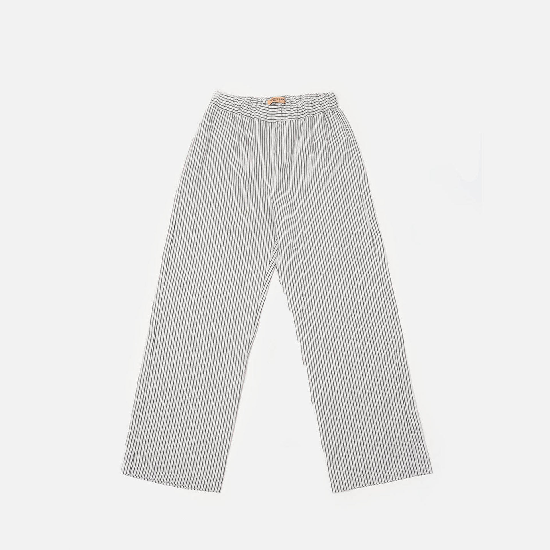 Pantalón de rayas gris