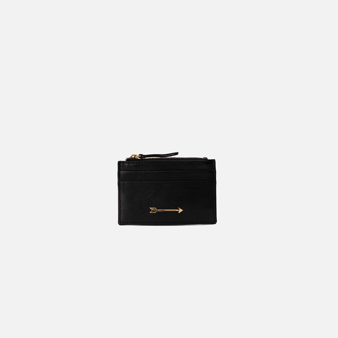 Tarjetero Zip Negro